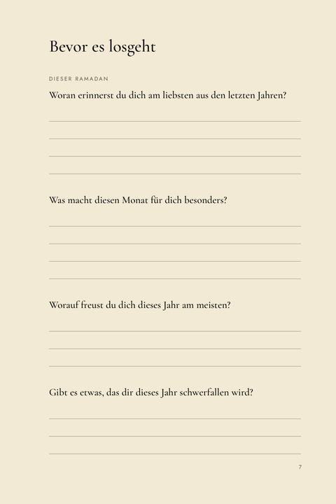 Bevor es losgeht