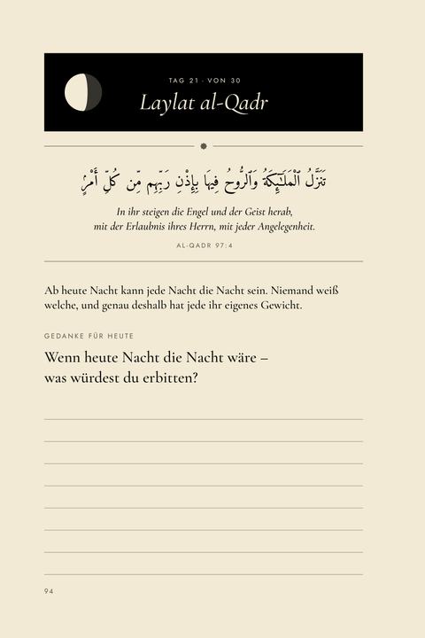 Tag 21 · Laylat al-Qadr