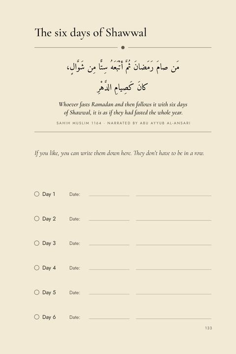 The six days of Shawwal