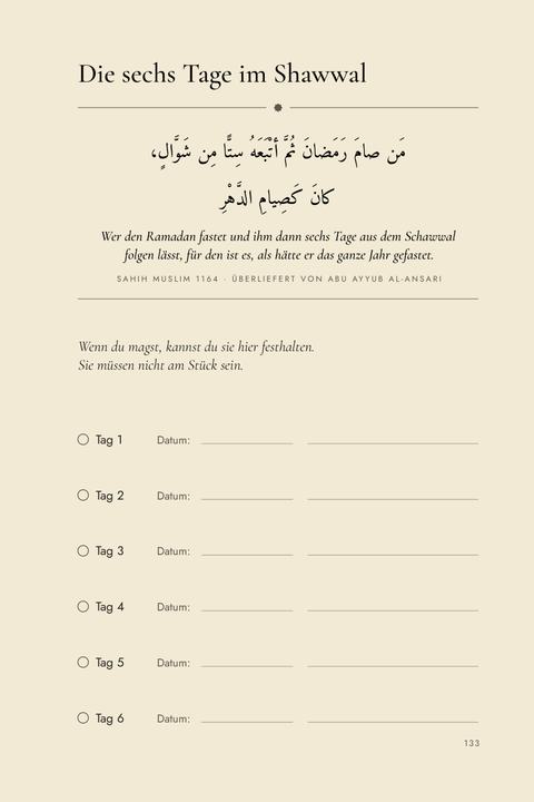 Die sechs Tage im Shawwal